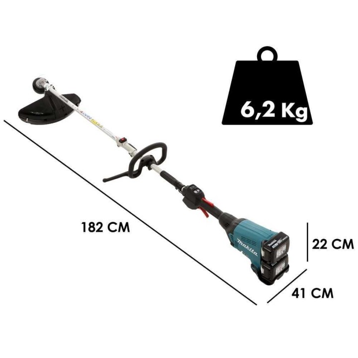 Makita DUX60Z -akku-raivaussaha, 36 V, 2 × 5 Ah, Tap'N Go -siimapää