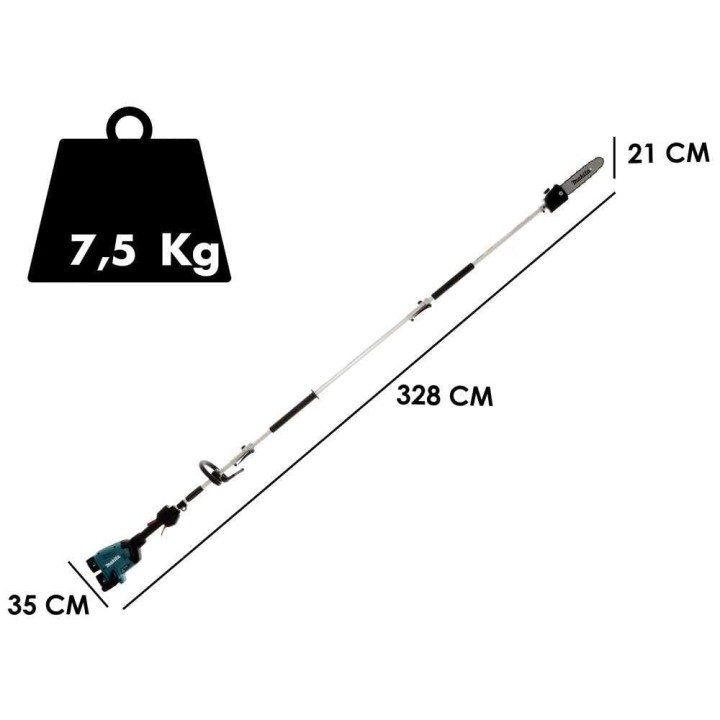 Makita DUX60Z monitoiminen akkuraivaussaha, 36 V, 2 × 5 Ah