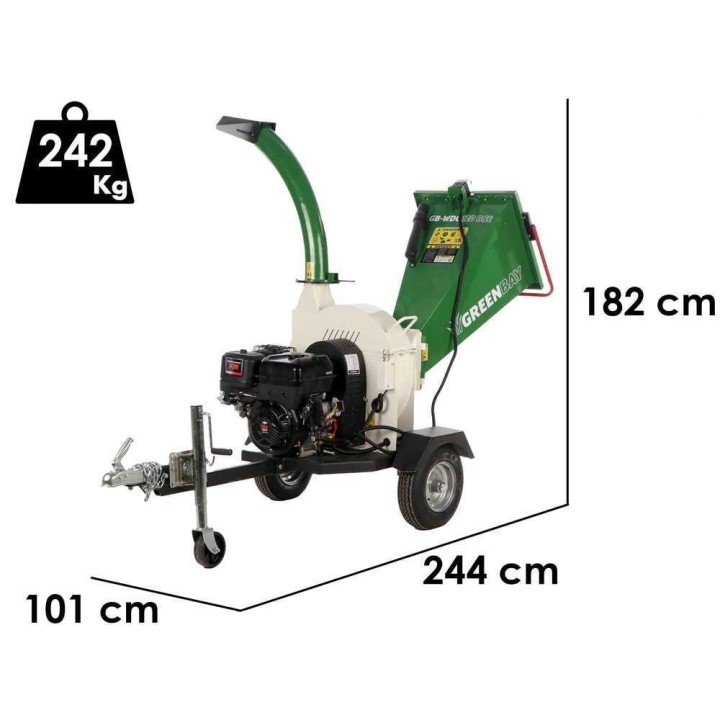 GreenBay GB-WDC 120 BSE oksasilppuri, B&amp;S XR 13.5, 420 cm³, 90 mm