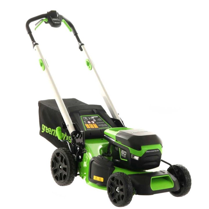 Greenworks GD60LM46SP akkuruohonleikkuri 60 V 46 cm ilman akkua ja laturia