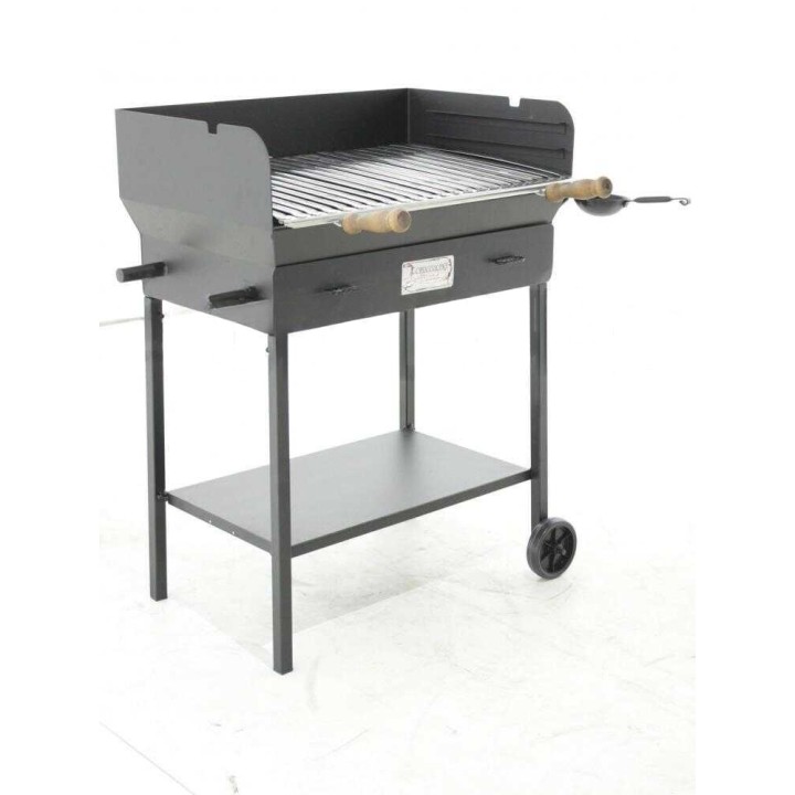 Cruccolini Festa suuri teräksinen puu- ja hiiligrilli, 69 × 45 cm, 29 kg