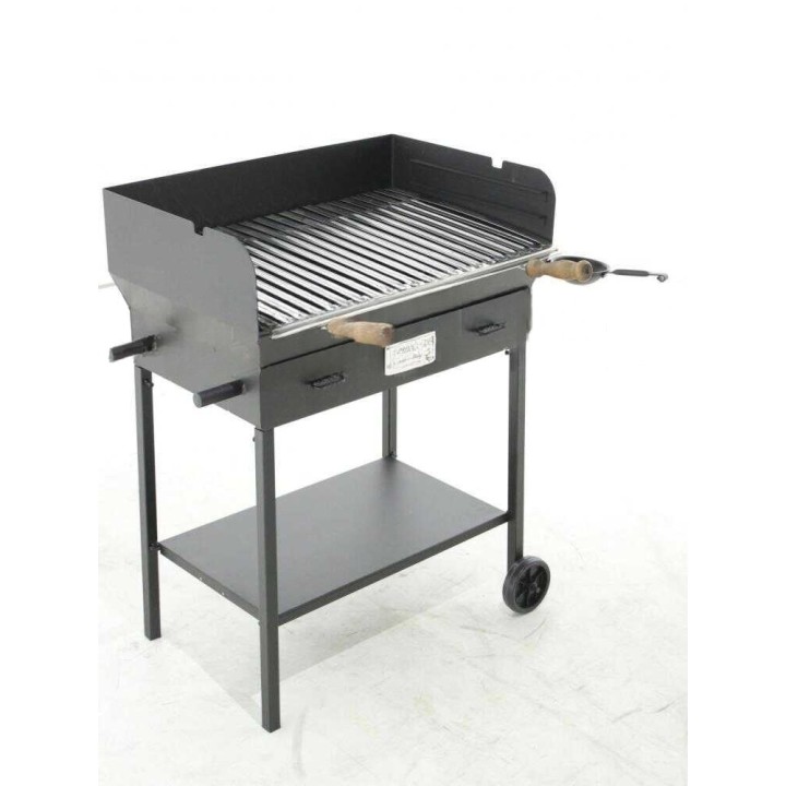 Cruccolini Festa suuri teräksinen puu- ja hiiligrilli, 69 × 45 cm, 29 kg