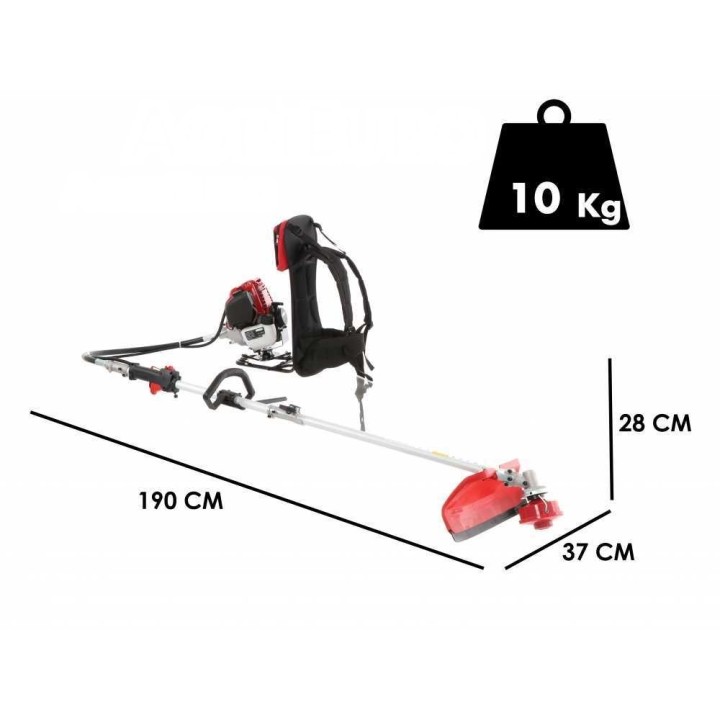 GeoTech GT-4 36 BP reppuraivuri, 4-tahtimoottori, 36 cm³, 1,20 HP