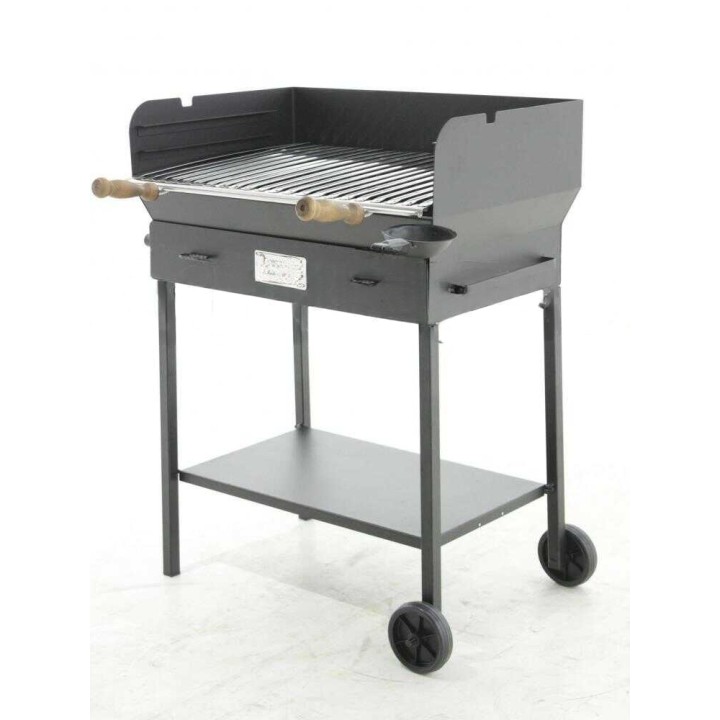 Cruccolini Festa suuri teräksinen puu- ja hiiligrilli, 69 × 45 cm, 29 kg