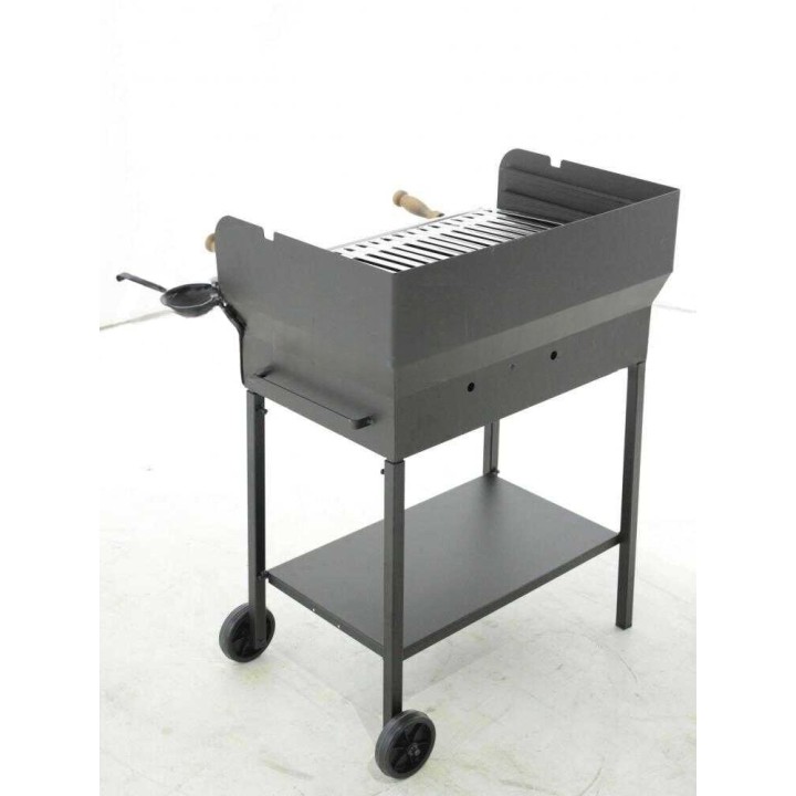 Cruccolini Festa suuri teräksinen puu- ja hiiligrilli, 69 × 45 cm, 29 kg