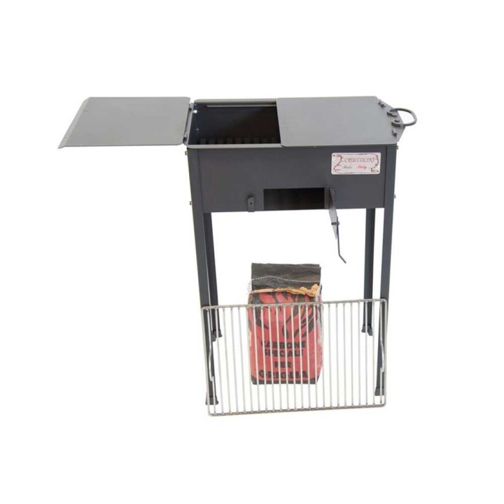 Cruccolini Campagnolo hiiligrilli, 50 × 38 cm, ruostumaton ritilä