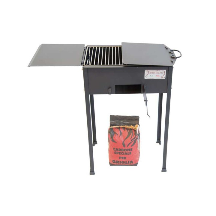 Cruccolini Campagnolo hiiligrilli, 50 × 38 cm, ruostumaton ritilä