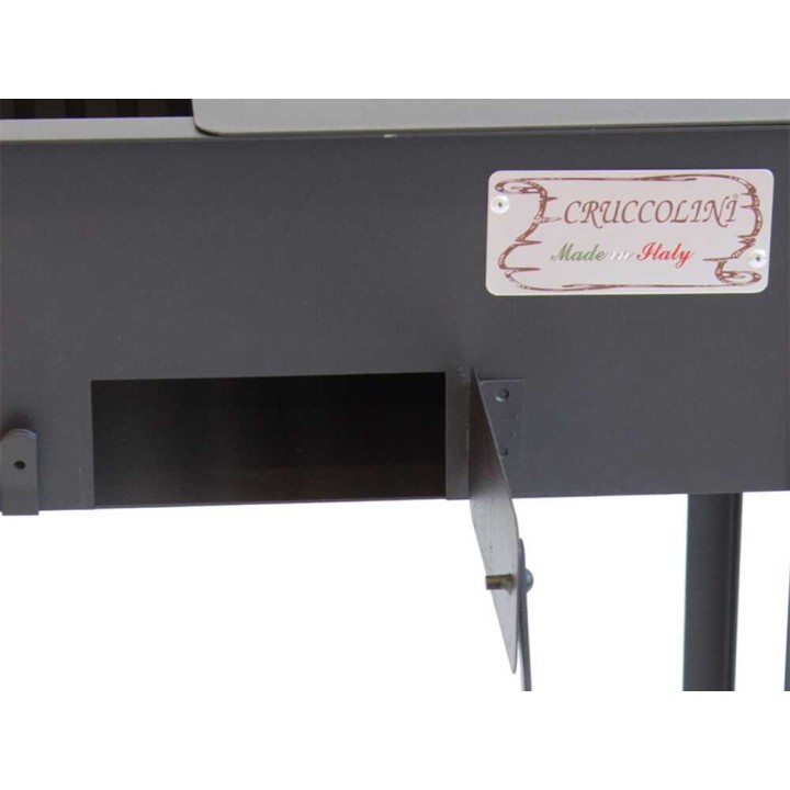 Cruccolini Campagnolo hiiligrilli, 50 × 38 cm, ruostumaton ritilä