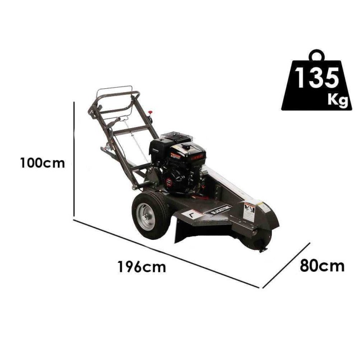BlackStone SG 420 L ES PRO kantojyrsin, Loncin 420 cm³, 15 HP
