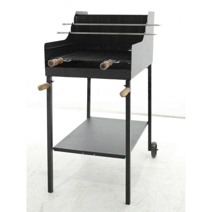 Cruccolini Fuocone puu- ja hiiligrilli, teräs, 50 × 50 cm, 50 kg