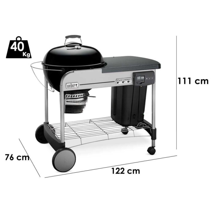 Weber Performer Deluxe GBS -hiiligrilli, Ø 57 cm, 2 550 cm², 40 kg