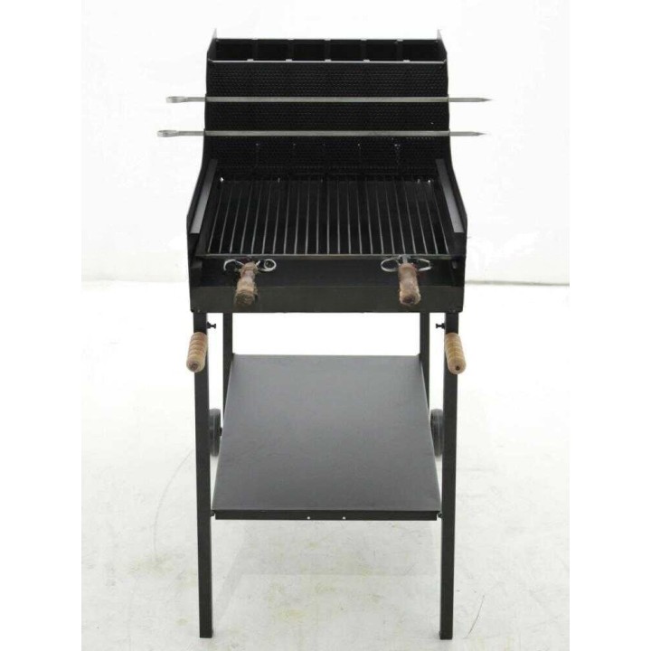 Cruccolini Fuocone puu- ja hiiligrilli, teräs, 50 × 50 cm, 50 kg