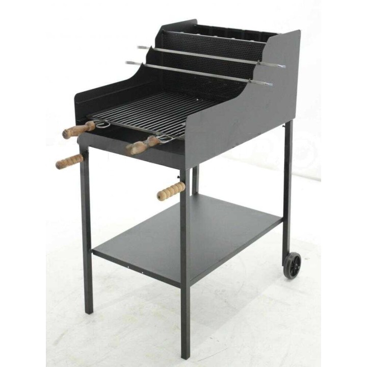 Cruccolini Fuocone puu- ja hiiligrilli, teräs, 50 × 50 cm, 50 kg