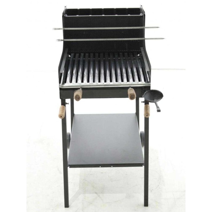 Fuocone Inox barbecue puulle ja hiilelle, 50 × 50 cm, ruostumaton teräs