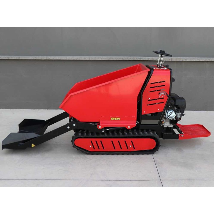 AMA TAG500TDH telaketjukuormaaja, 500 kg, hydraulinen dumper-lava ja etukuormain