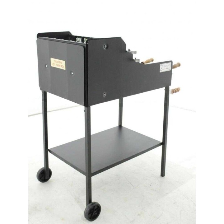 Fuocone Inox barbecue puulle ja hiilelle, 50 × 50 cm, ruostumaton teräs