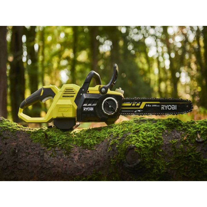 Ryobi BRUSHLESS RY36CSX35A-0 akkumoottorisaha, 36 V, 35 cm, ilman akkua