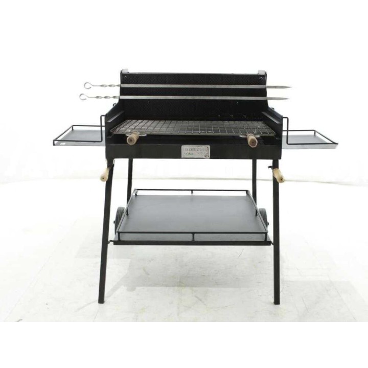 Fuocone Arezzo puu- ja hiiligrilli, teräs, 70 × 58 cm, 65 kg