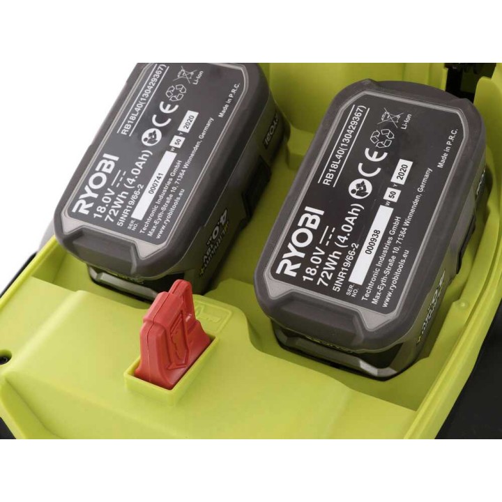 Ryobi RY18LMX40C-240 akkuruohonleikkuri, 40 cm, 2 × 18 V, 4 Ah