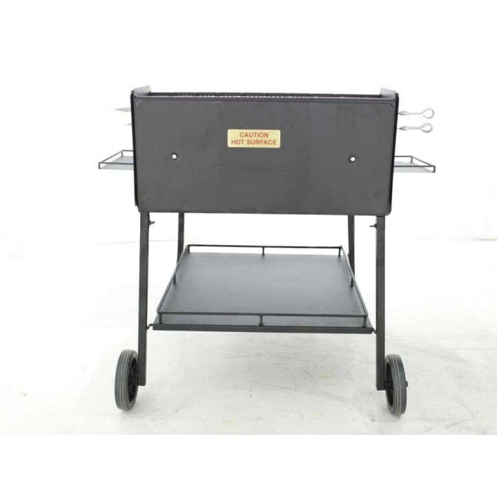 Fuocone Arezzo puu- ja hiiligrilli, teräs, 70 × 58 cm, 65 kg