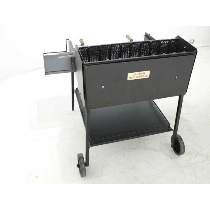 Fuocone Arezzo puu- ja hiiligrilli, teräs, 70 × 58 cm, 65 kg