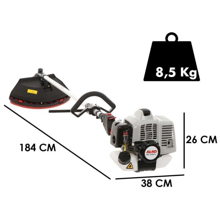 AL-KO BC 330 L bensiinikäyttöinen raivaussaha, 32,6 cm³, 1,2 HP