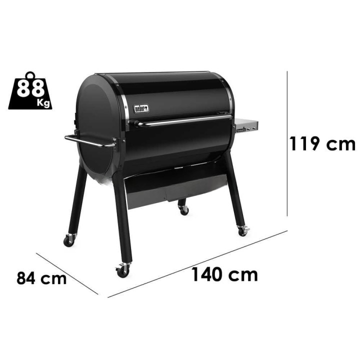 Weber Smoke Fire EX6 GBS -pellettigrilli, 4 186 cm², Wi-Fi-ohjaus