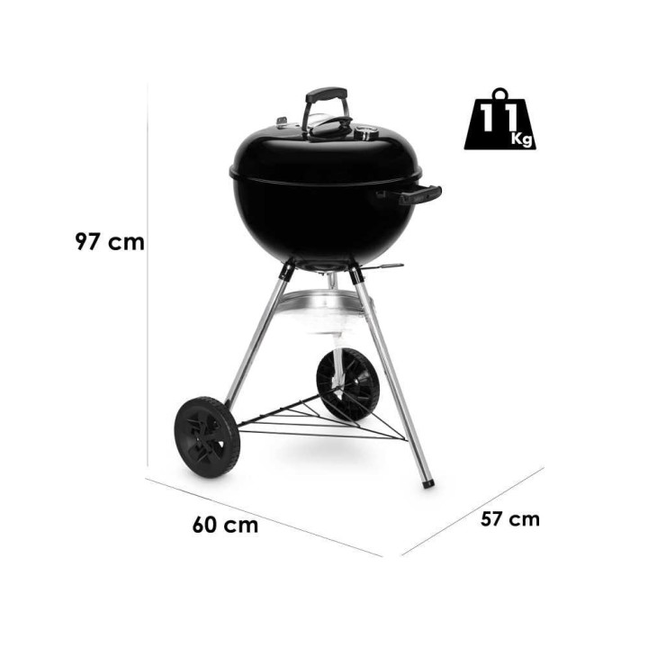 Weber Kettle E-4710 BLK -hiiligrilli, Ø 47 cm, emaloitu teräs