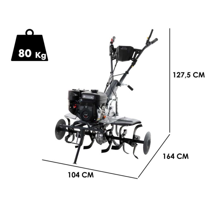 BlackStone MHG 2200 bensiinijyrsin, 212 cm³, 7 HP, 90 cm, 3 + 1 vaihdetta