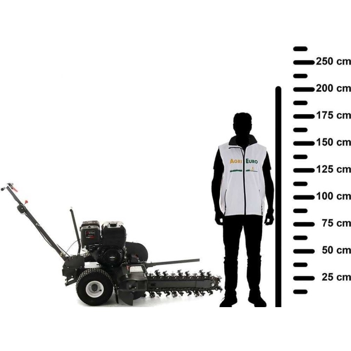 BlackStone TS 420 L -ketjukaivuri, Loncin G420F, 15 HP