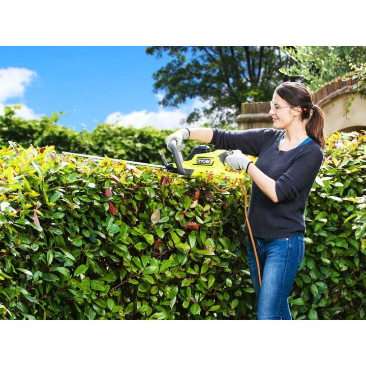 RYOBI HYBRID OHT1850H pensasleikkuri, 18 V, 50 cm, sähkö- ja akkukäyttöinen