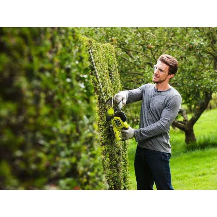 RYOBI HYBRID OHT1850H pensasleikkuri, 18 V, 50 cm, sähkö- ja akkukäyttöinen