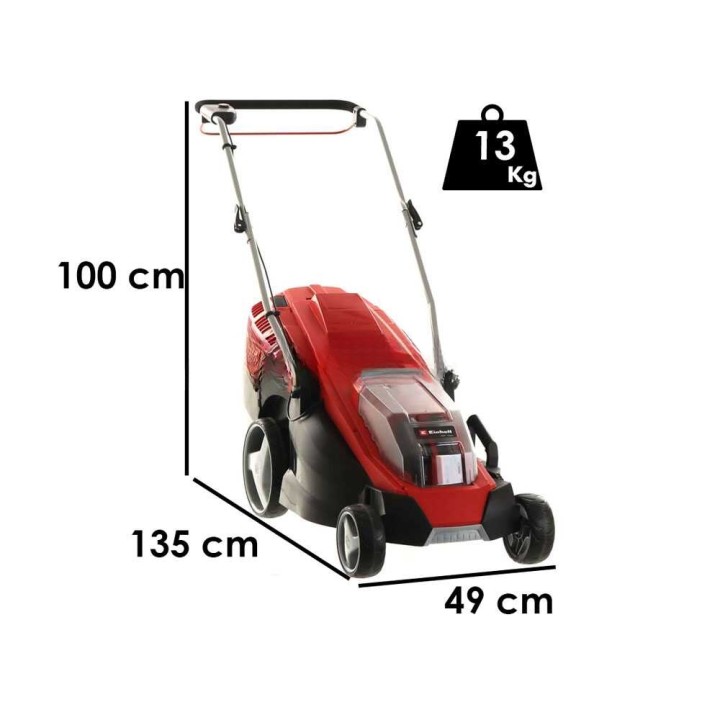 Einhell GE-CM 36/43 Li akkuruohonleikkuri, 36 V, 43 cm, ilman akkuja ja laturia