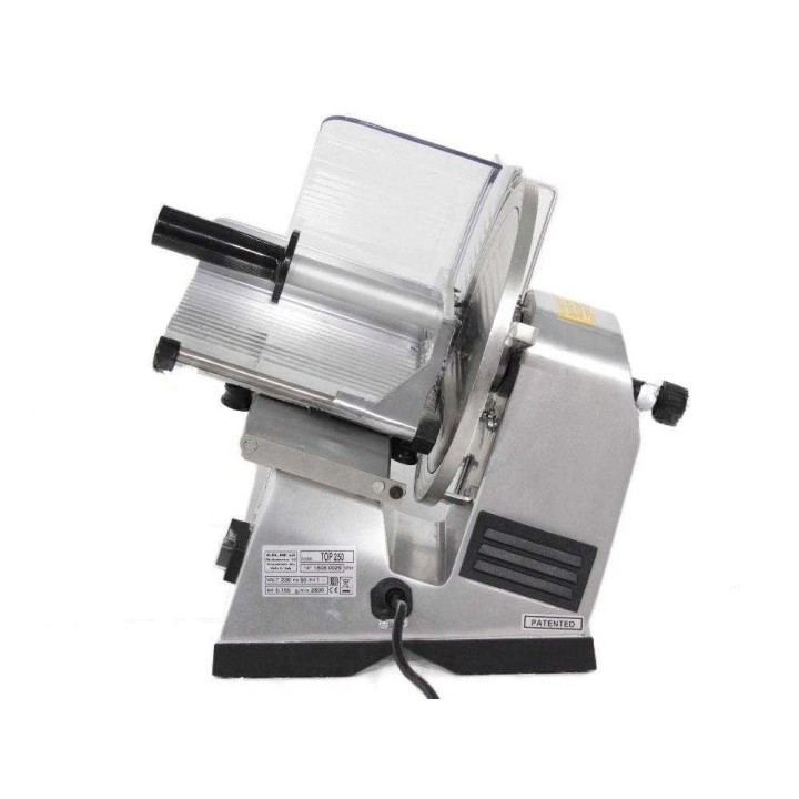 Celme TOP 250 -lihaleikkuri, 250 mm, 155 W, anodisoitu alumiini