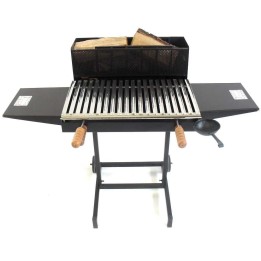 Cruccolini Pisa puu ja hiiligrilli teräs 60 35 cm