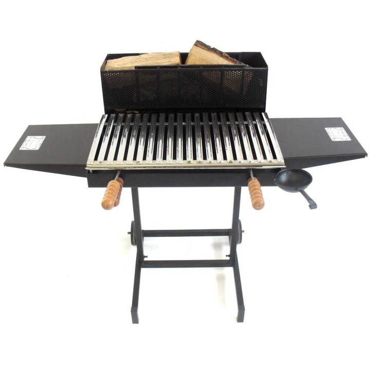 Cruccolini Pisa puu ja hiiligrilli teräs 60 35 cm