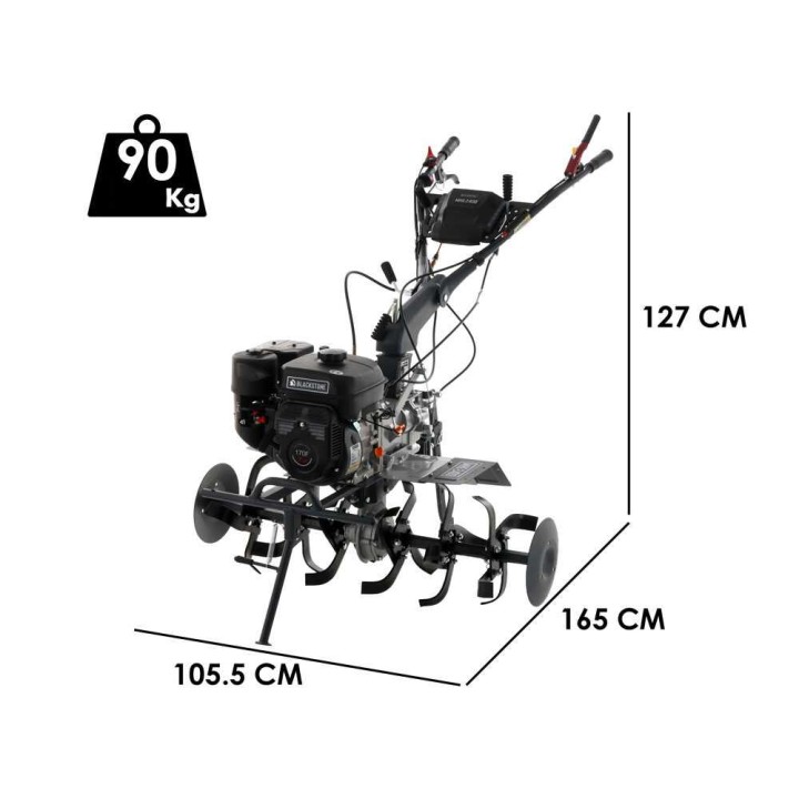 BlackStone MHG 2400 bensiinikäyttöinen jyrsin, 212 cm³, 7 HP, 90 cm