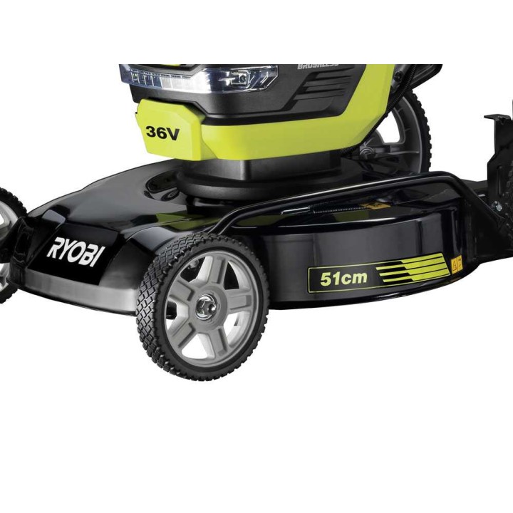 Ryobi RY36LMMX51A-140 akkuruohonleikkuri, 36 V, 51 cm, akku ja laturi