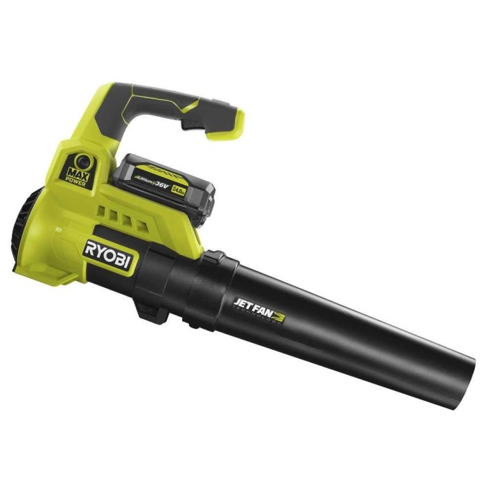 Ryobi RY36BLA-140 akkulehtipuhallin, 36 V, 4 Ah, 152 km/h