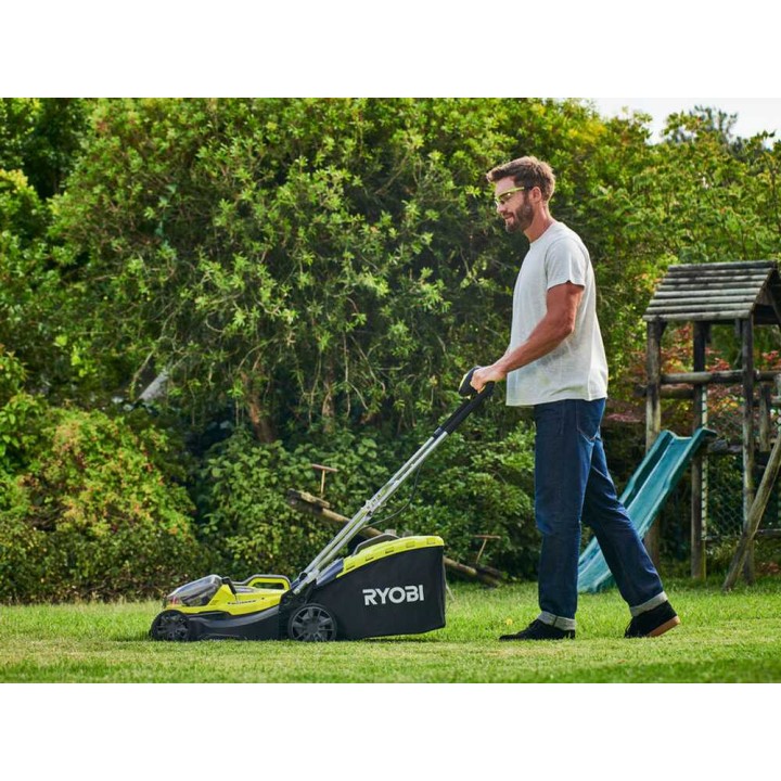 Ryobi RY18LMH37A-225 hybridinen akkuruohonleikkuri, 36 V, 37 cm