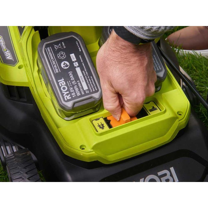 Ryobi RY18LMH37A-225 hybridinen akkuruohonleikkuri, 36 V, 37 cm