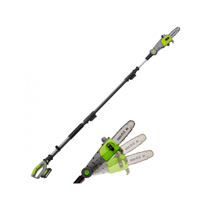 Verdemax PT20 teleskooppinen akkukäyttöinen oksasaha 20 V 20 cm 2 Ah