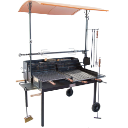 Cruccolini Tuscany Maxi puu ja hiiligrilli 114 65 cm teräs