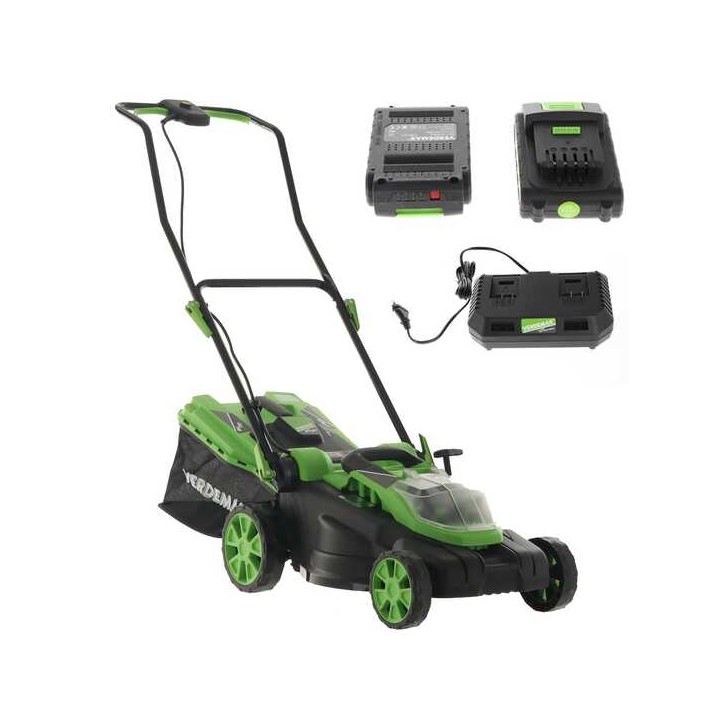 Verdemax RS20 akkuruohonleikkuri 40 V 38 cm 2 5 Ah Akut