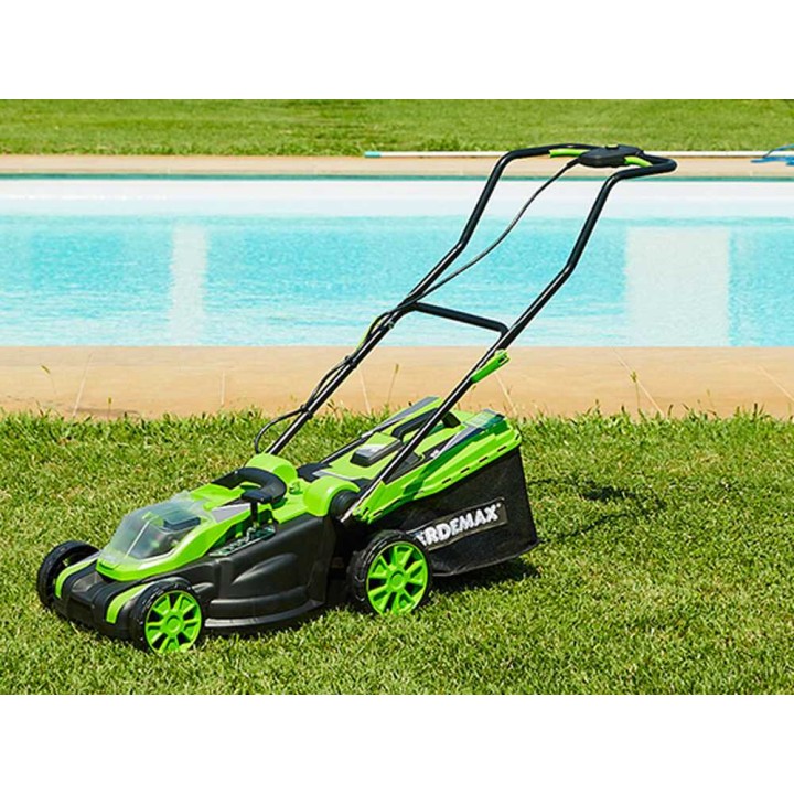 Verdemax RS20 akkuruohonleikkuri, 40 V, 38 cm, 2,5 Ah Akut