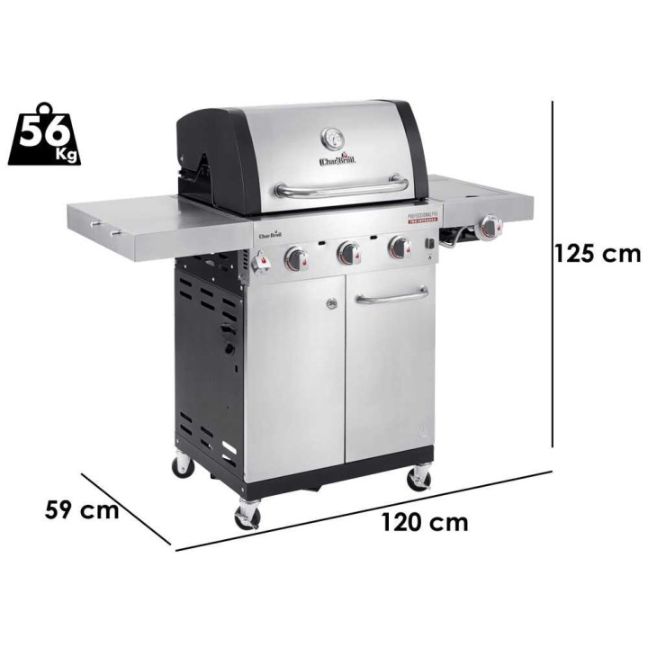 Char-Broil Professional PRO S 3 -kaasugrilli, 8,4 kW, 3 poltinta