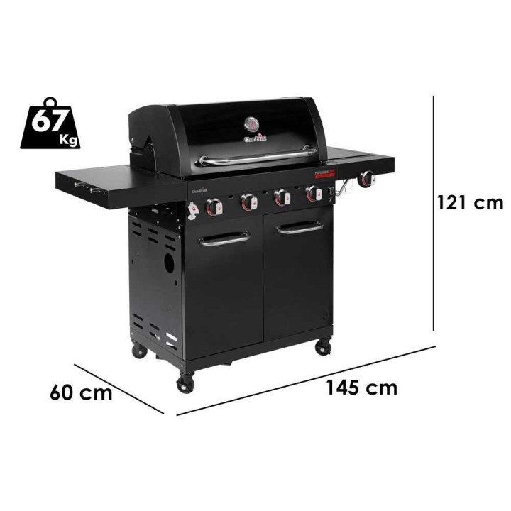 Char-Broil Professional Core B 4 kaasugrilli, 11,2 kW, 4 poltinta