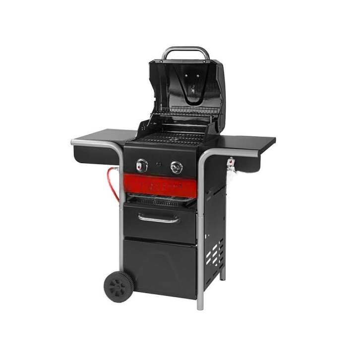 Char-Broil Gas2Coal 2.0 2B kaasu- ja hiiligrilli, 6,72 kW, 1 892 cm²