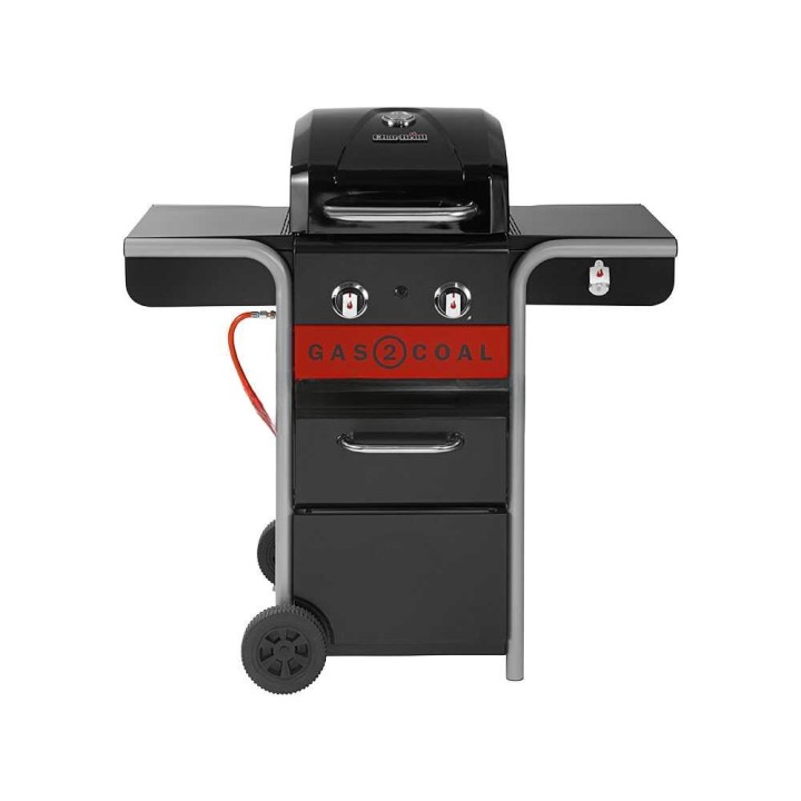 Char-Broil Gas2Coal 2.0 2B kaasu- ja hiiligrilli, 6,72 kW, 1 892 cm²