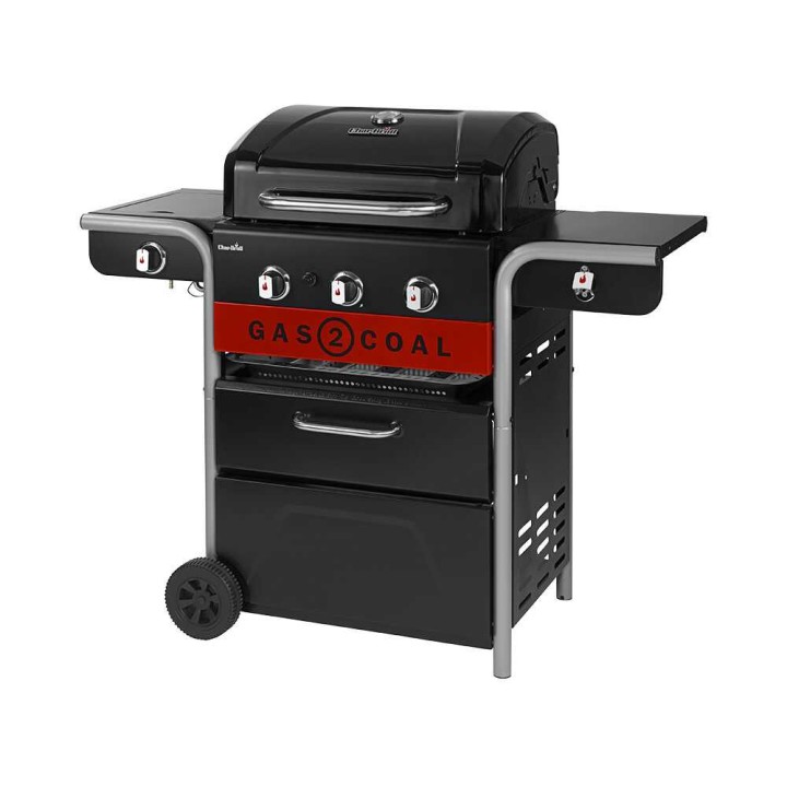 Char-Broil Gas2Coal 2.0 3B kaasu- ja hiiligrilli, 10,1 kW